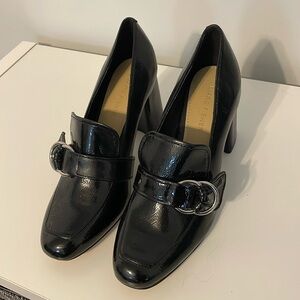 Marc Fisher Caila Black Heel Loafers size 7.5